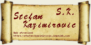 Stefan Kazimirović vizit kartica